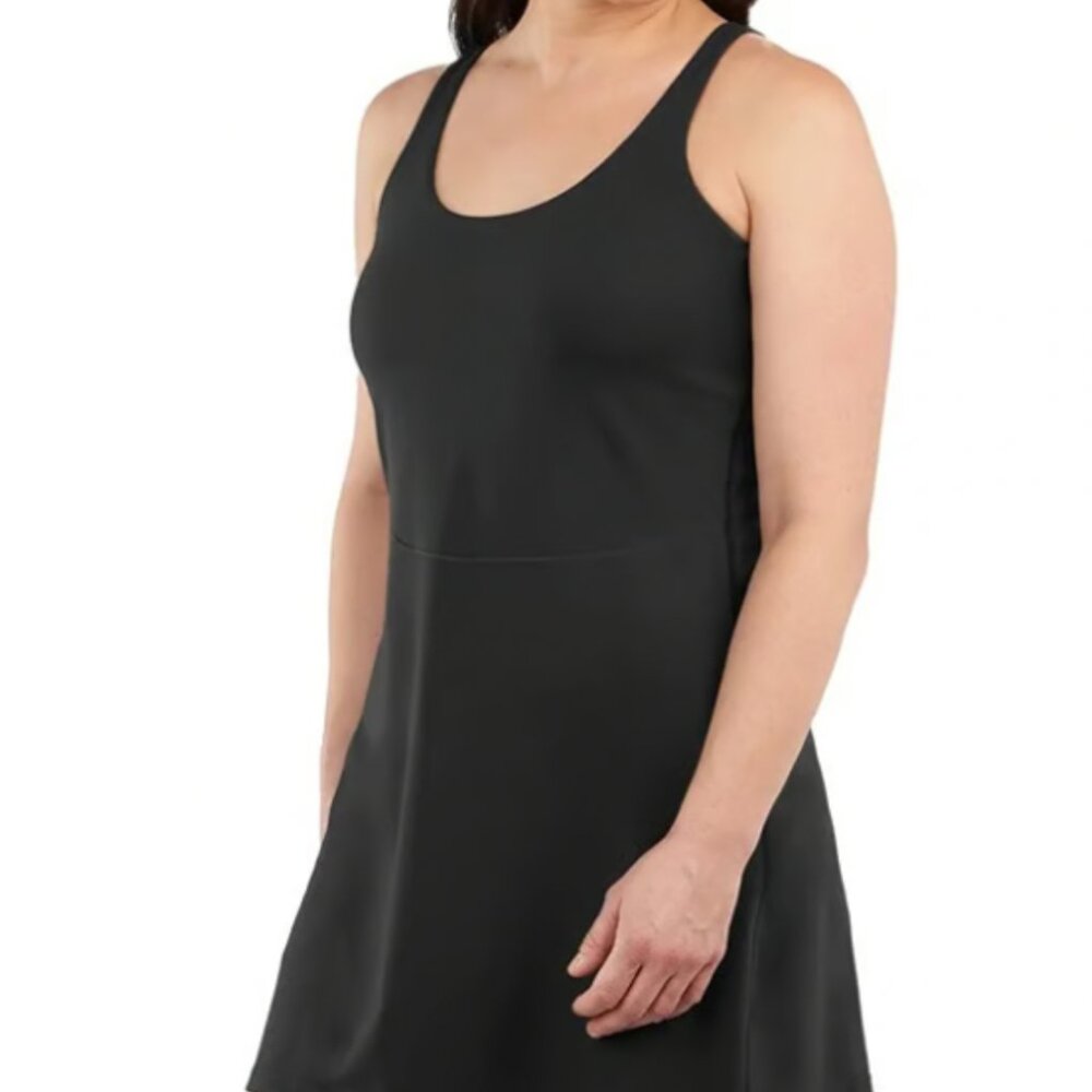 Elle Sport Black Activewear Dress with Built-In Shorts Women’s XL